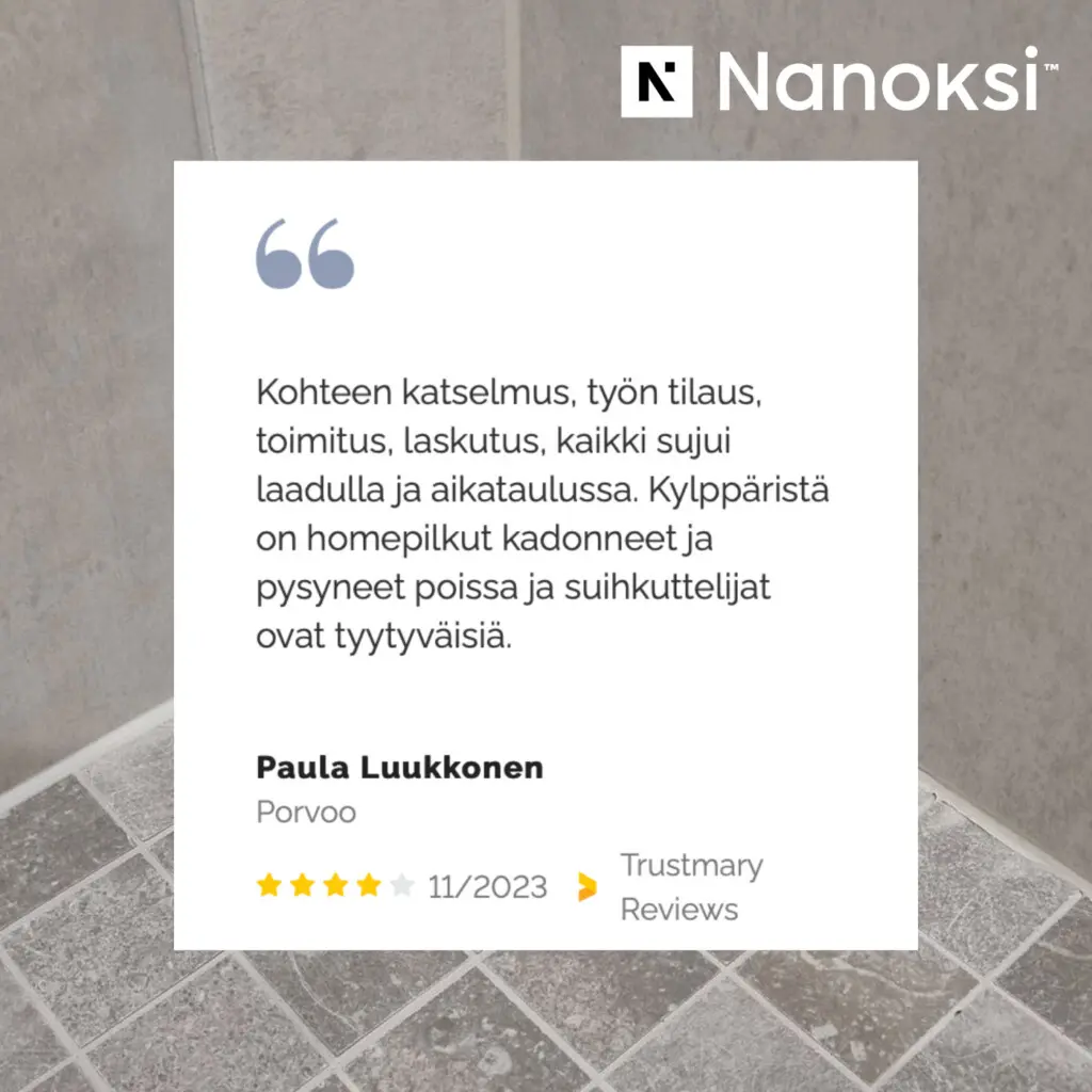 Kokemuksia nanopinnoitteesta